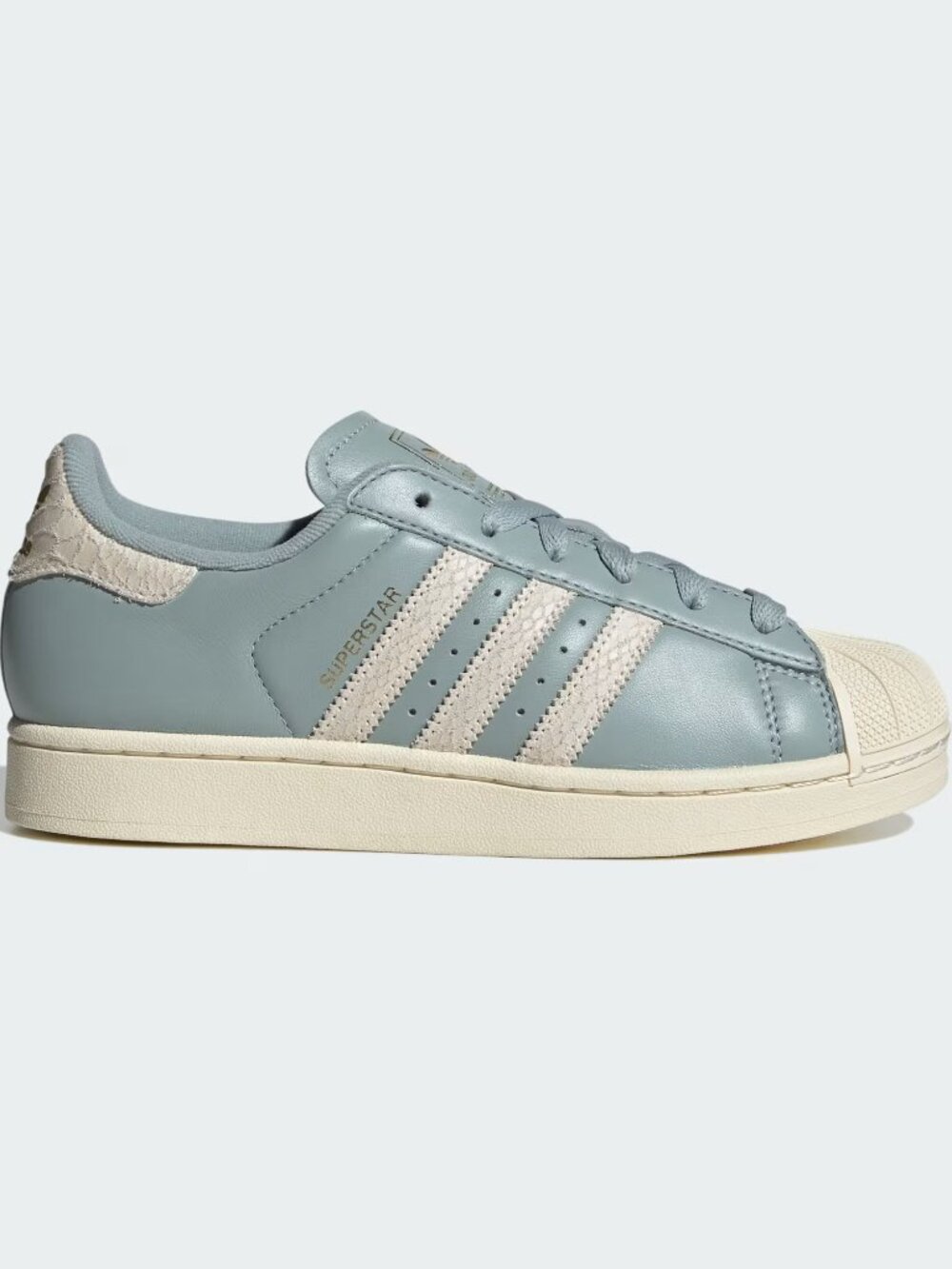 NWT Adidas Women's Superstar II 'Powder Blue Off-White' Shoes KH8874